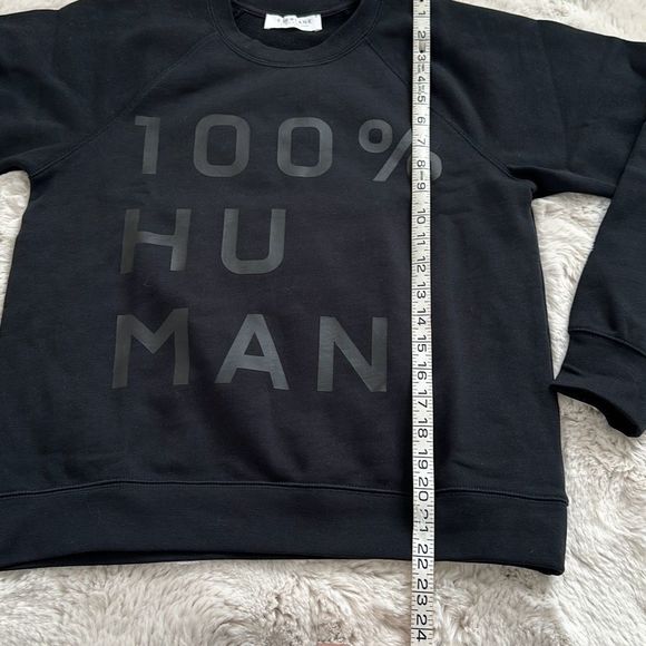 Everlane The 100% Human Typography Sweatshirt Black Size S - Picture 3 of 6